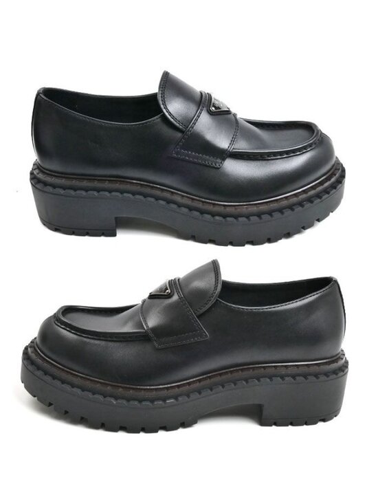 Prada Triangle Logo Loafers Black 070 7 main image 8